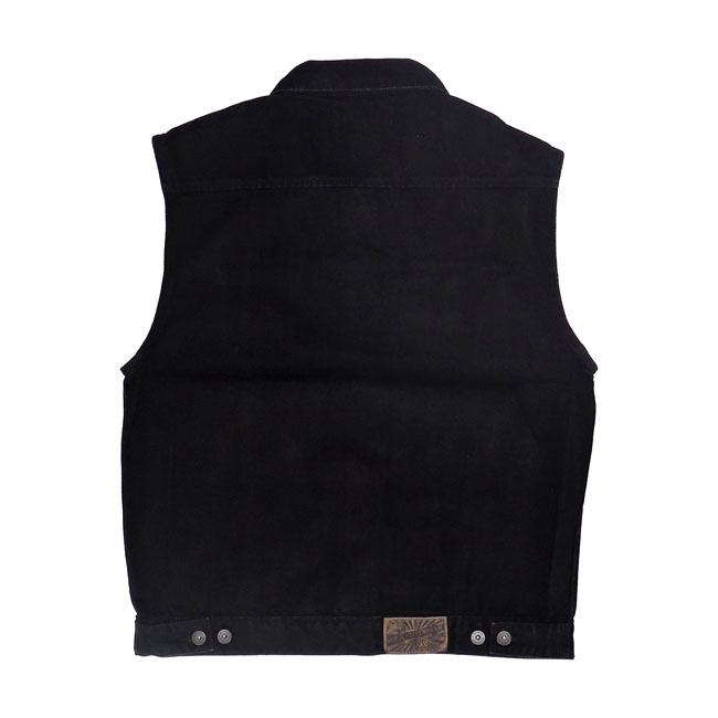 MCS Denim vest black Size 4XL
