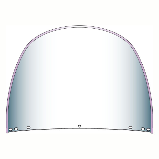 NC Repl. Beaded Heavy DutyT Windshield - Top window