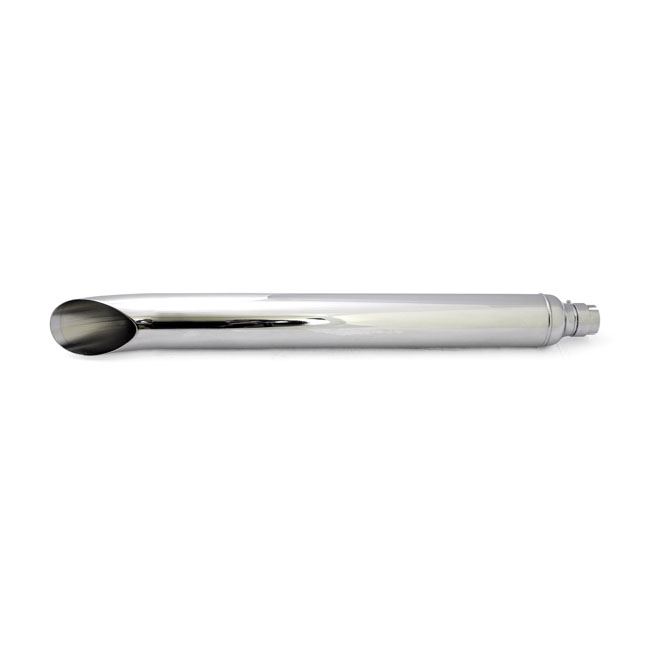 Turn Down / Turn Out universal muffler 32" long chrome