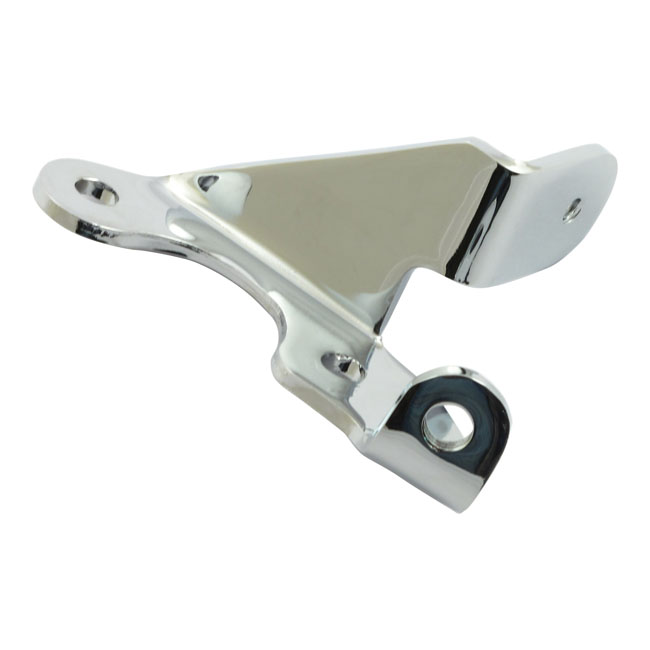 Oil tank/clutch cable mounting bracket. Chrome