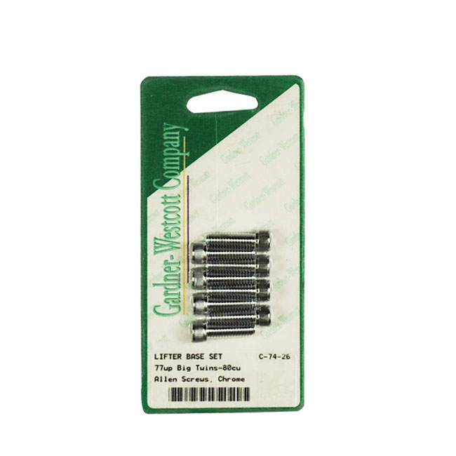 GW, tappet block mount kit. Allenhead, chrome