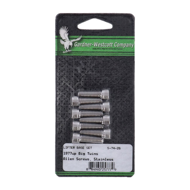 GW, tappet block mount kit. Allenhead, stainless