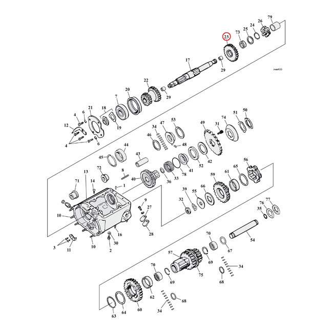 Andrews, mainshaft 3rd gear. 24T
