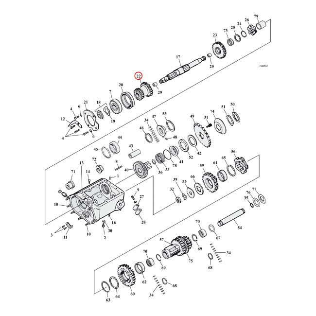 Andrews, 3.00 standard ratio 1st gear set