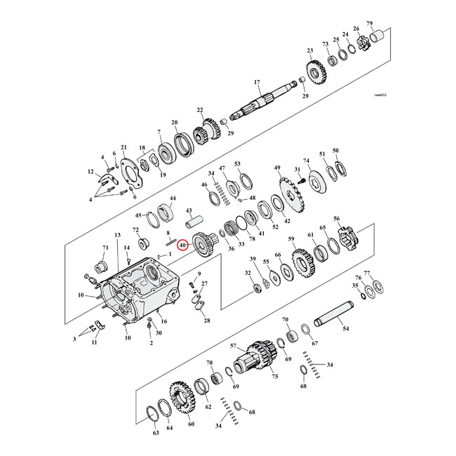 Andrews, transmission maindrive 4th gear. 26T
