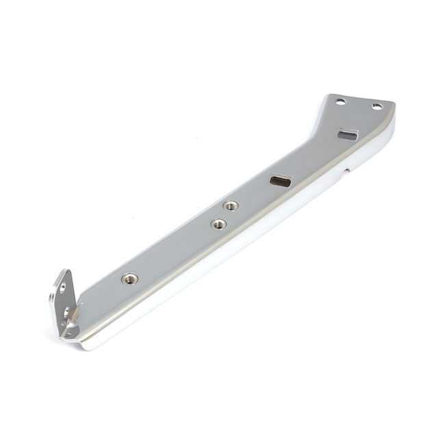 Bracket, for saddlebag support bar. Chrome. Right side