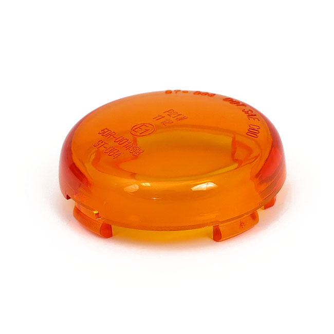 Turn signal lens bullet amber