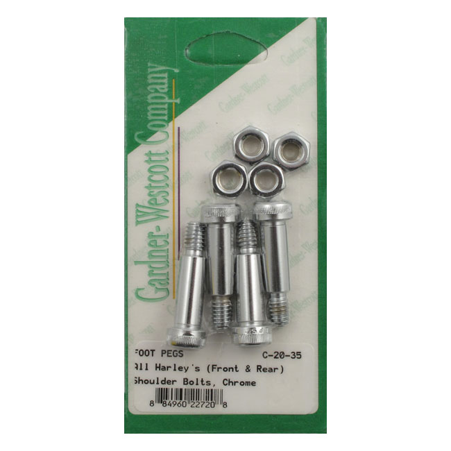 Gardner-Westcott, foot peg mount kit. Chrome