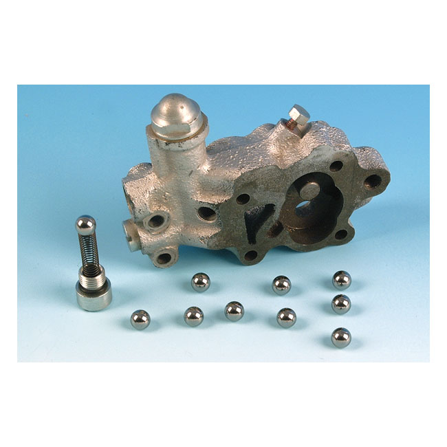 James, oil pump check valve/clutch balls