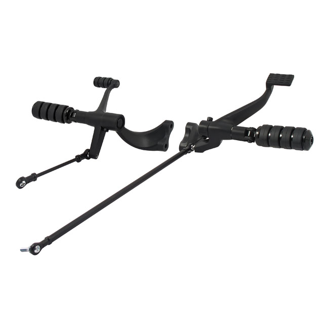 Evo XL forward control kit. ISO pegs. Black