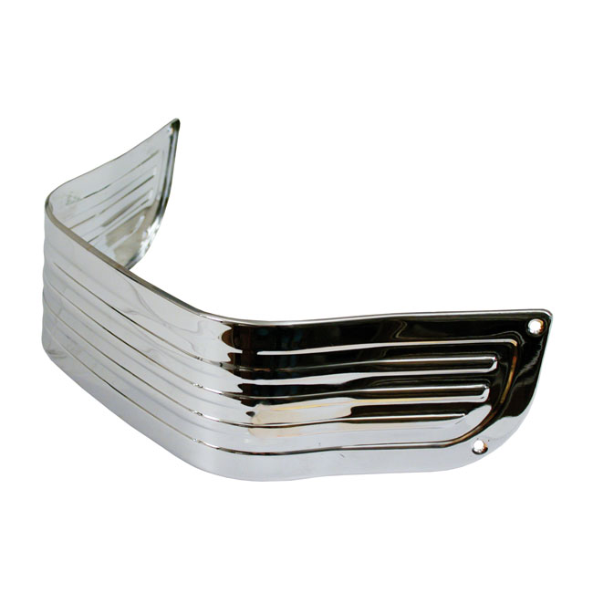 Lower front fender trim, ribbed