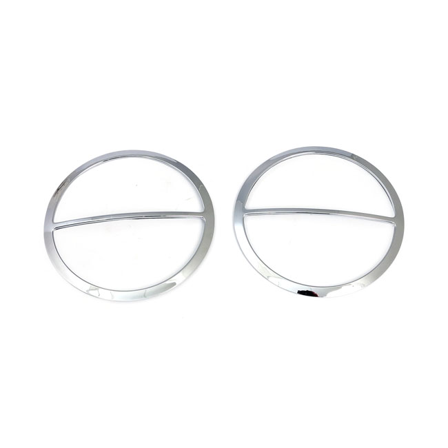 Speaker trim cover, front. Chrome