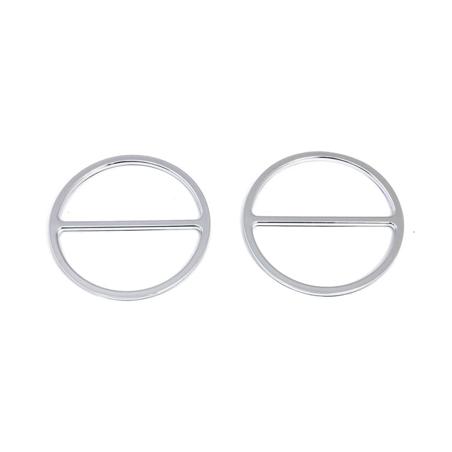 Speaker trim cover, front. Chrome