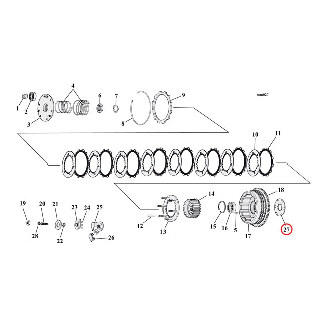 Kickstart starter ratchet