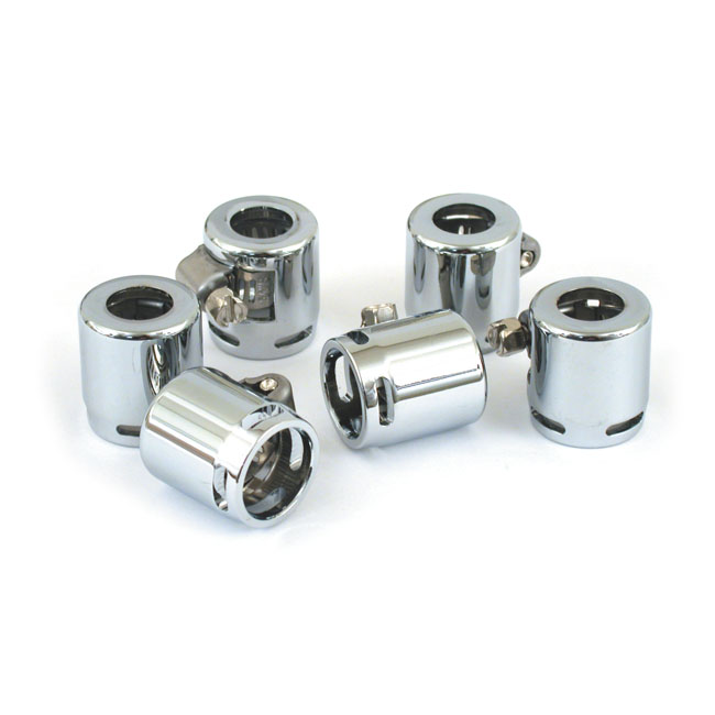 Smooth hose clamps, 1/4" slotted