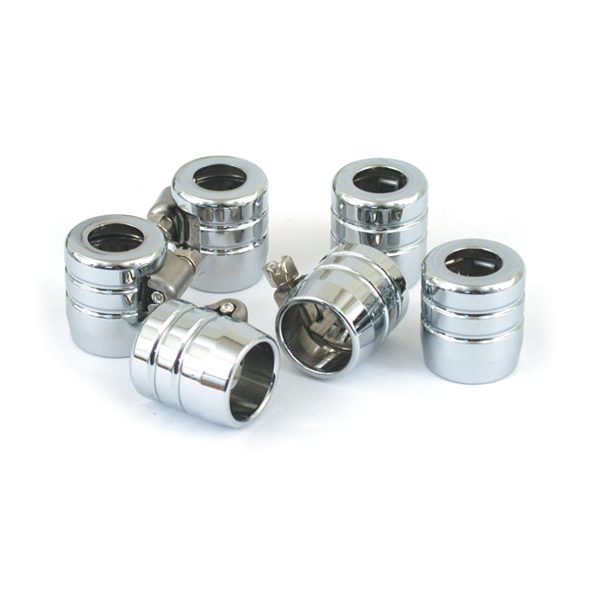 Smooth hose clamps, 3/8" grooved