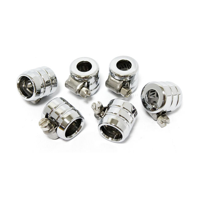 Smooth hose clamps, 1/4" grooved