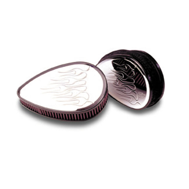 K&N, billet air cleaner assembly. Teardrop Flames