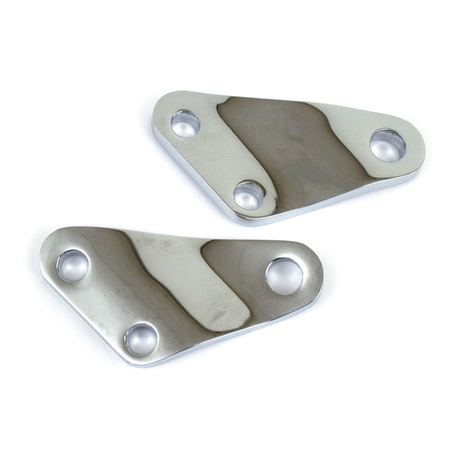 Shovel passenger peg brackets. Chrome