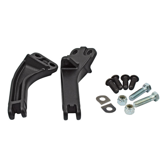 Dyna passenger foot peg mount bracket kit. Black
