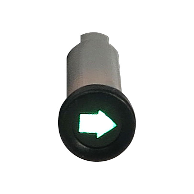 3/8 indicator light. Green, with 