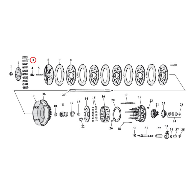 Barnett, clutch spring set. Heavy Duty