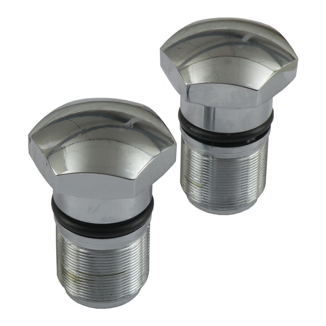 35mm fork tube cap bolt. Chrome