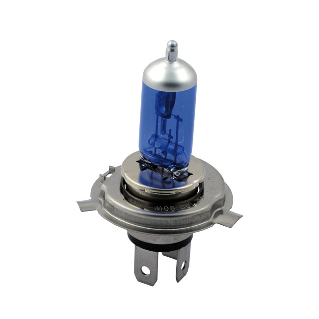 H4 light bulb, 12v 90/100 watt. Blue tint