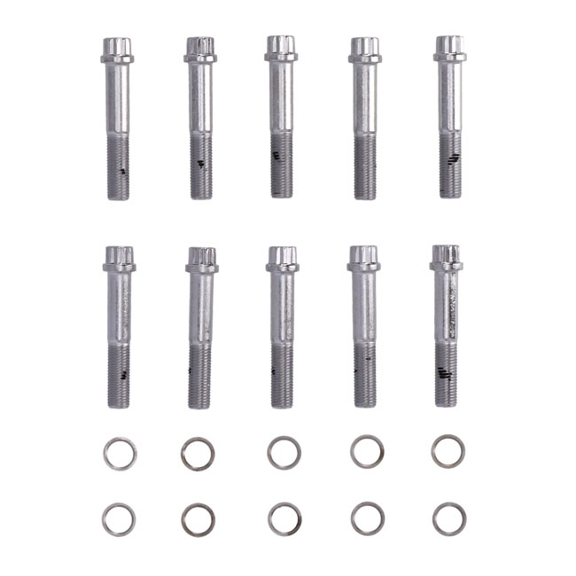 S&S, 12-point head bolt kit. Zinc