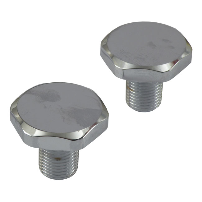 41mm fork tube cap bolts. Chrome