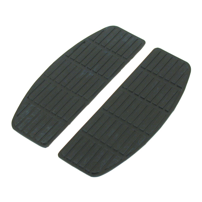 Traditional shaped floorboard pads. Rider. Black