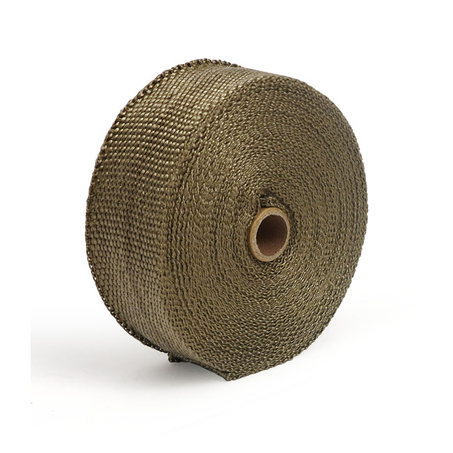Exhaust insulating wrap. 2" wide copper