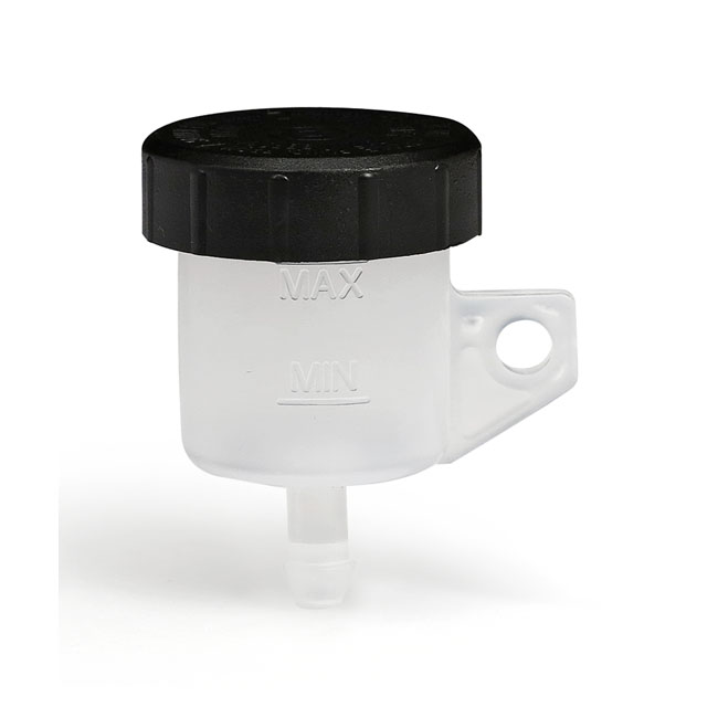 TRW remote brake fluid reservoir with straight outlet