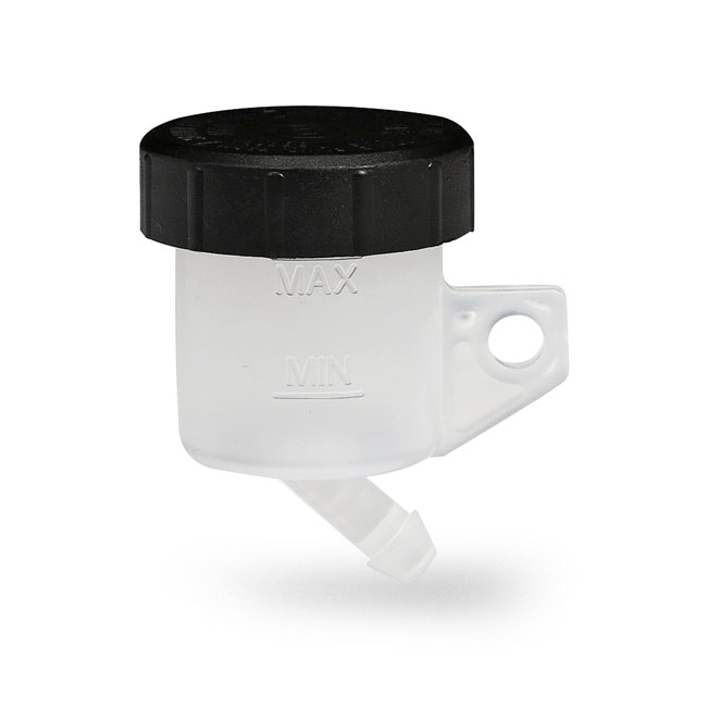 TRW remote brake fluid reservoir with 45 degree outlet