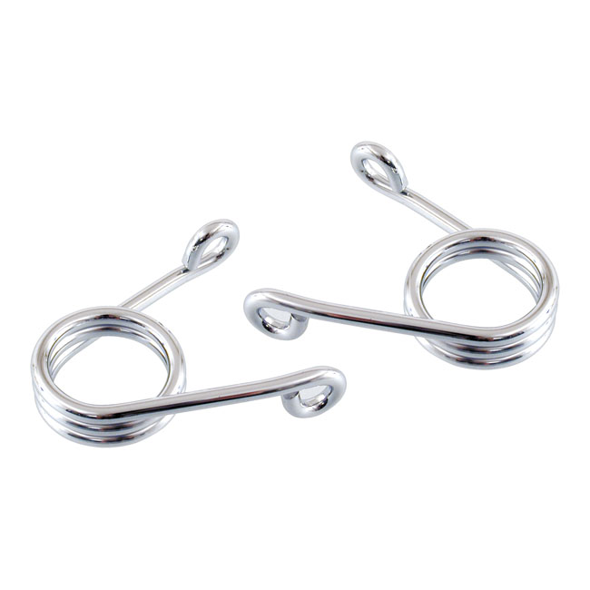 Scissor solo seat spring, chrome 3"