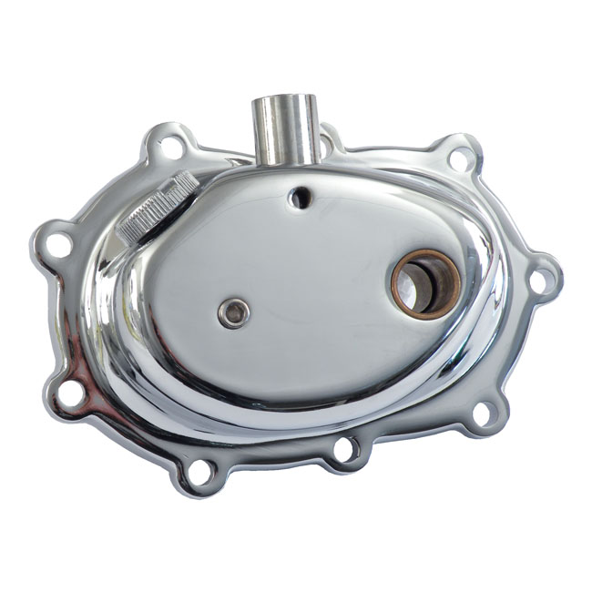 Transmission end cover. Kickstart. Chrome