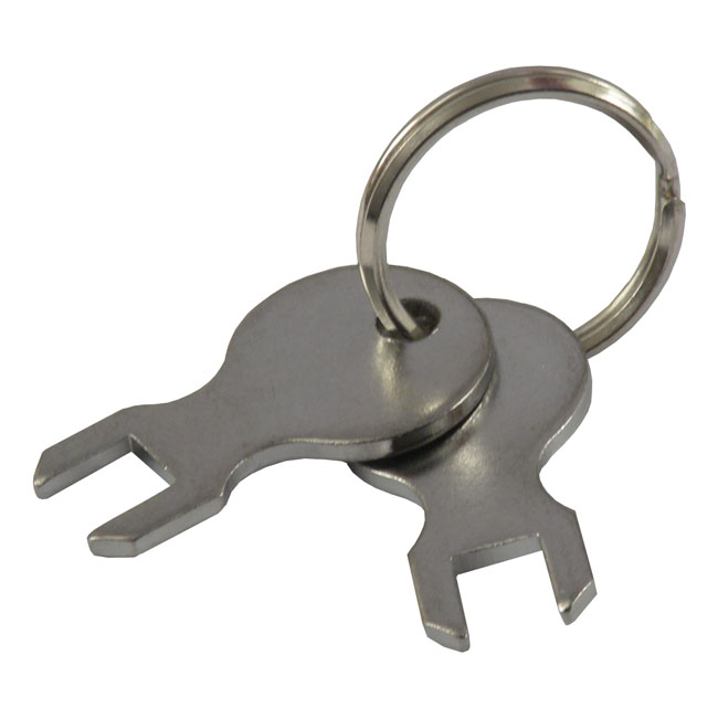 Keys for teardrop tool box