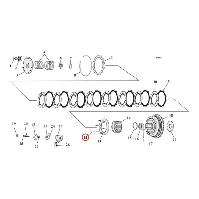 MCS, clutch spacer set (1.530" long)