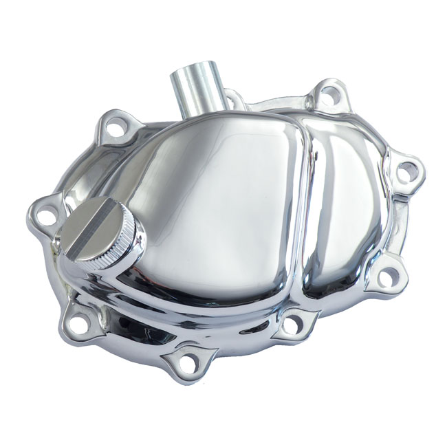 Transmission end cover. E-start. Chrome