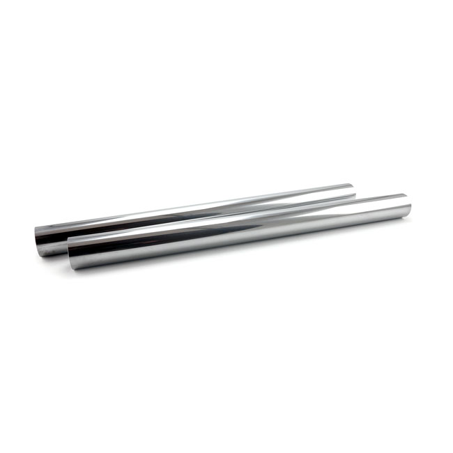 Fork tubes 41mm, 22-7/16". Show chrome