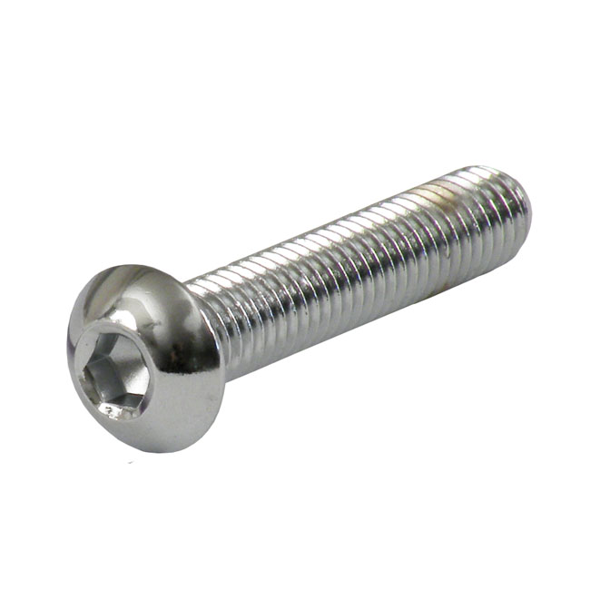 M6 X 40MM BUTTONHEAD BOLT, CHROME