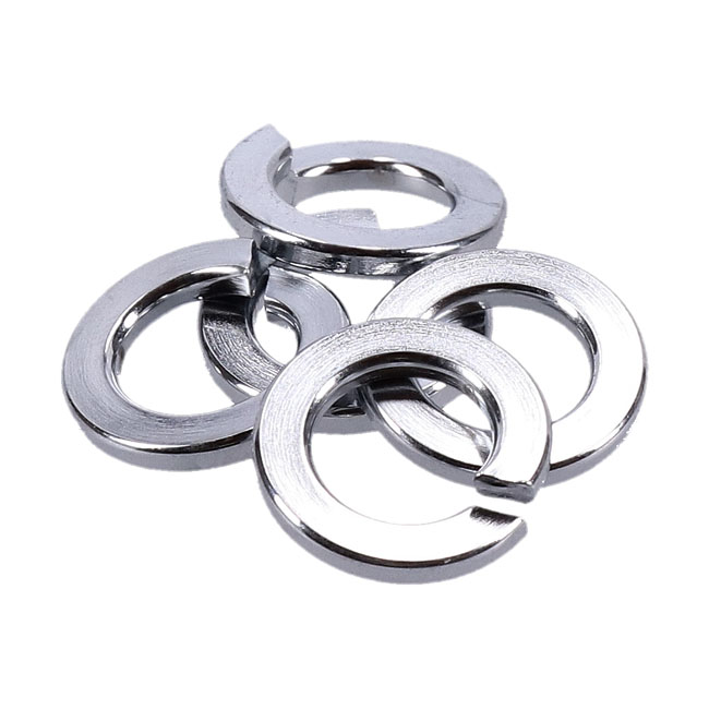 CHROME LOCK WASHERS M8