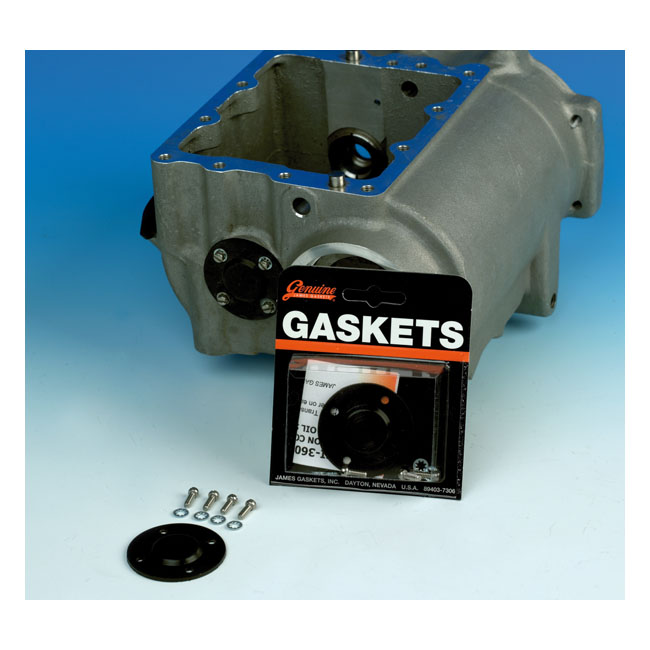 James end plate, countershaft. Black