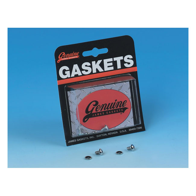 James Gaskets, fork slider drain screws. Chrome button head