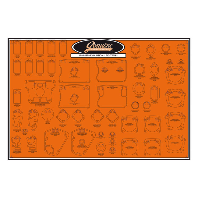 James, gasket & seal board. Evolution Big Twin