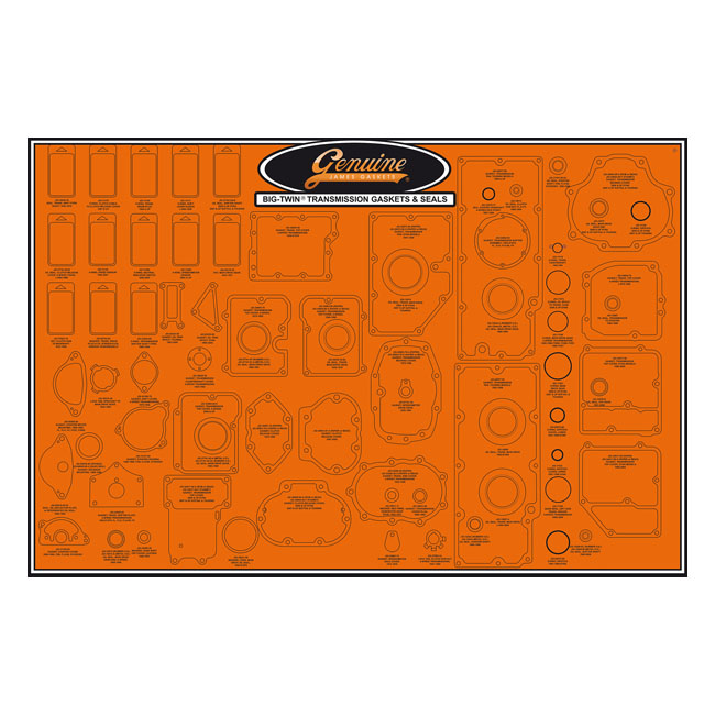 James, gasket & seal board. Transmission