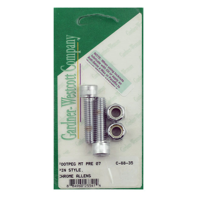 Gardner-Westcott, foot peg mount kit. Chrome