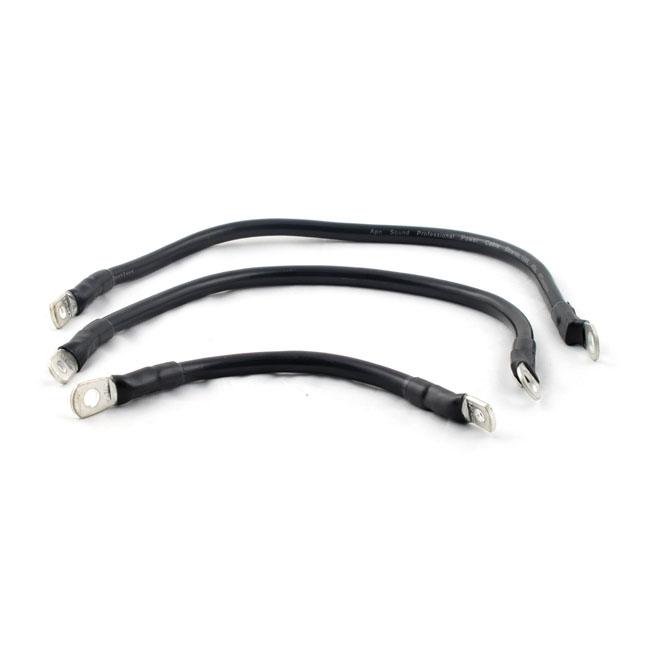 All Balls, battery cable kit. Black. 8", 13",13"