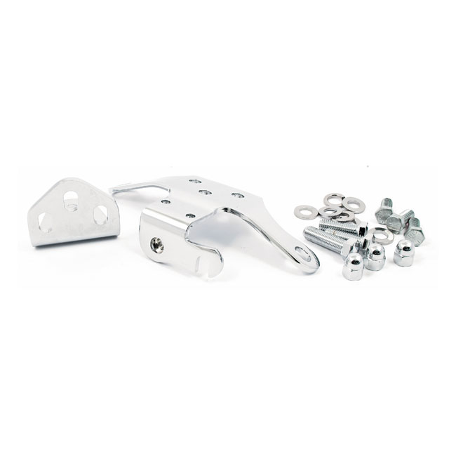 OEM style top motor mount. Chrome