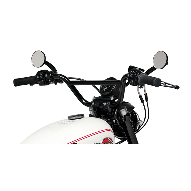 Burly, 1" Scrambler handlebar. Black